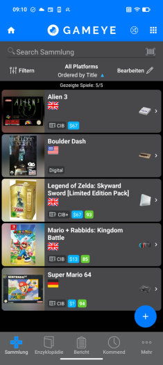Anders als die Konkurrenz blendet Gameye auch den Metascore und die ungefähre Spieldauer ein. (Screenshot: Gameye / Medienagentur Plassma)